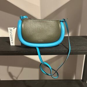 JW Anderson Gray and Sky Blue Bumper Crossbody Bag